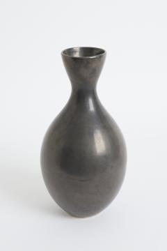 Mid Century Black Ceramic Vase - 3366448