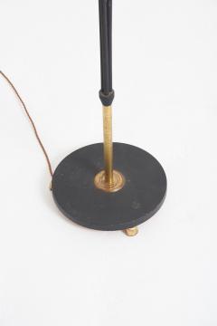 Mid Century Black Enamelled Iron Floor Lamp - 3716950