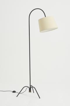 Mid Century Black Floor Lamp - 3384852
