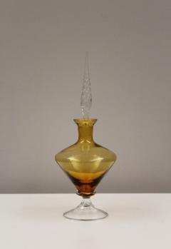 Mid Century Blown Glass Perfume Bottle - 3674429