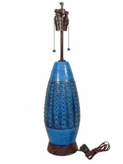 Mid Century Blue Bitossi Lamp - 1505301