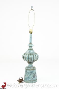 Mid Century Blue Ceramic Table Lamp - 2355591