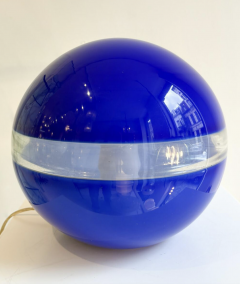 Mid Century Blue Table Lamp by Carlo Nason for Mazzega 1960s - 4147603