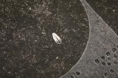 Mid Century Bluestone Coffee Table Geometric Relief Design Belgium 1960 - 4508844