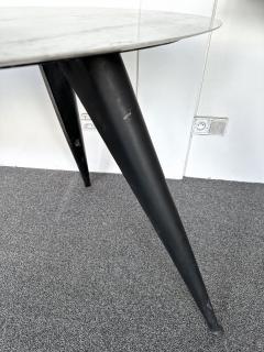Mid Century Boomerang Marble and Metal Compass Console Table Italy 1970s - 3231322