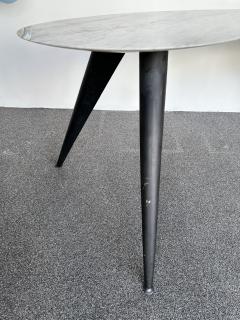 Mid Century Boomerang Marble and Metal Compass Console Table Italy 1970s - 3231325