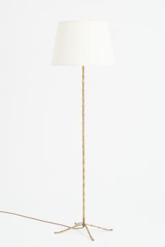 Mid Century Brass Bamboo Floor lamp - 3766555