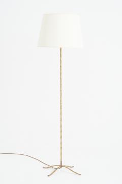 Mid Century Brass Bamboo Floor lamp - 3766557