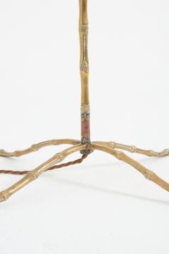 Mid Century Brass Bamboo Floor lamp - 3766559