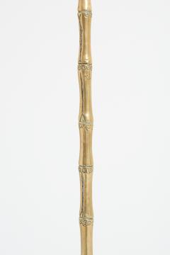 Mid Century Brass Bamboo Floor lamp - 3766560