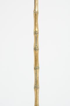 Mid Century Brass Bamboo Floor lamp - 3766561