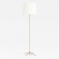 Mid Century Brass Bamboo Floor lamp - 3769457