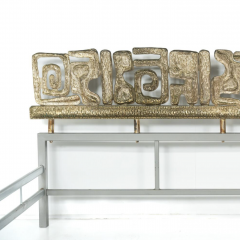 Mid Century Brass Bed by Luciano Frigerio 1970s - 4373572