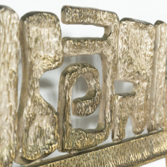 Mid Century Brass Bed by Luciano Frigerio 1970s - 4373580