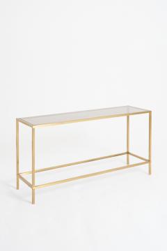 Mid Century Brass Console Table - 3716917