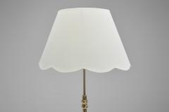 Mid Century Brass Floor Lamp with Round Base Europe Mid 20th Century - 4263083