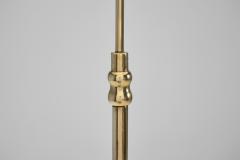 Mid Century Brass Floor Lamp with Round Base Europe Mid 20th Century - 4263091