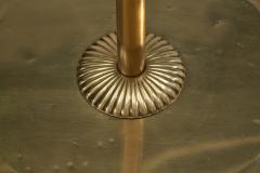 Mid Century Brass Floor Lamp with Round Base Europe Mid 20th Century - 4263094