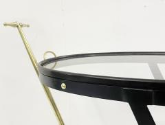 Mid Century Brass Glass and Metal Trolley - 2427610