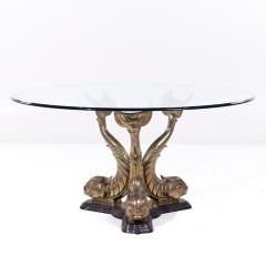 Mid Century Brass Koi Dining Table - 3855488