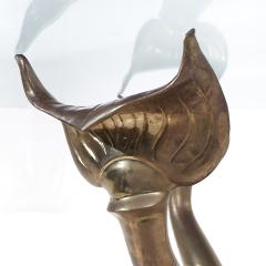 Mid Century Brass Koi Dining Table - 3855493