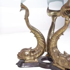 Mid Century Brass Koi Dining Table - 3855494