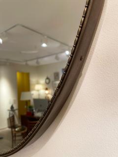 Mid Century Brass Oval Mirror - 2306562