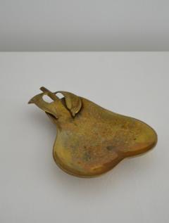 Mid Century Brass Pear Form Tray - 2161377