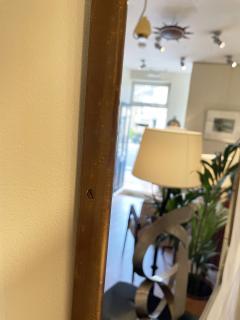 Mid Century Brass Shield Mirror - 2005890