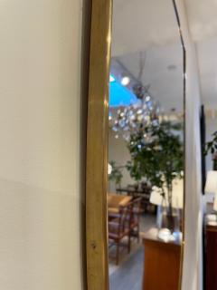 Mid Century Brass Shield Mirror - 2116704