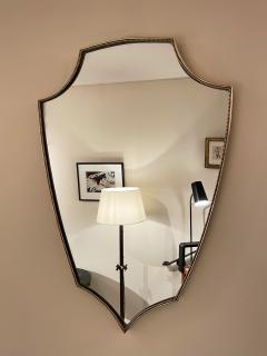 Mid Century Brass Shield Mirror - 2306594