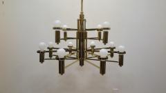 Mid Century Brass Tower Chandelier - 2927921