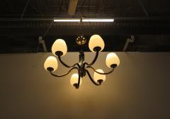 Mid Century Brass Tower Chandelier - 3328893