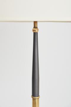 Mid Century Brass and Gunmetal Floor Lamp - 2005906