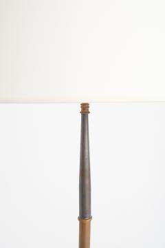 Mid Century Brass and Gunmetal Floor Lamp - 3716924