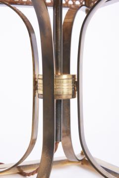 Mid Century Brass and Rattan Table Lamp - 3667081