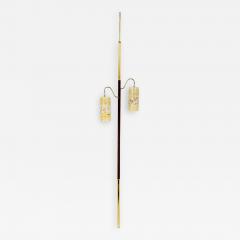 Mid Century Brass and Walnut Adjustable Lamp - 1884485