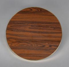 Mid Century Brass and Wood Tray - 4406915