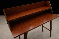 Mid Century Brazilian Modern Rosewood Lift Top Desk Brazil 1950s - 4531059