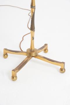 Mid Century Bronze Bamboo Floor Lamp - 3663425