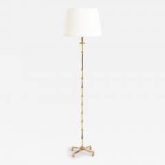 Mid Century Bronze Bamboo Floor Lamp - 3664822