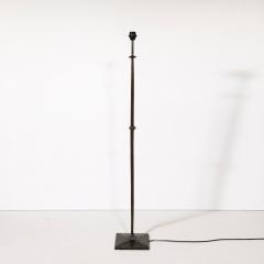 Mid Century Bronze Floor Lamp W Pointed Detailing in the Manner of Giocametti - 3752539