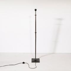 Mid Century Bronze Floor Lamp W Pointed Detailing in the Manner of Giocametti - 3752541