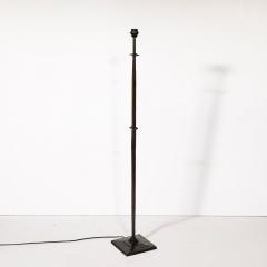Mid Century Bronze Floor Lamp W Pointed Detailing in the Manner of Giocametti - 3752605