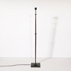 Mid Century Bronze Floor Lamp W Pointed Detailing in the Manner of Giocametti - 3752664