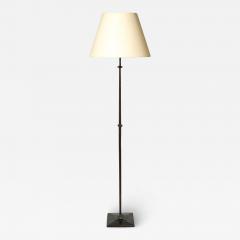 Mid Century Bronze Floor Lamp W Pointed Detailing in the Manner of Giocametti - 3755616