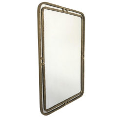 Mid Century Bronze Mirror by Angelo Brotto signed 1950s - 4213085