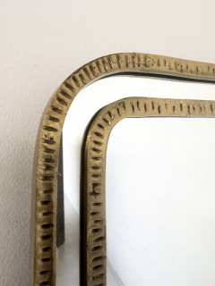 Mid Century Bronze Mirror by Angelo Brotto signed 1950s - 4213089