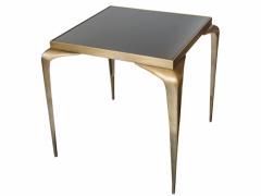 Mid Century Bronze Stiletto Leg Italian Table - 1758100