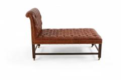 Mid Century Brown Tufted Leather Psychiatrist Couches - 2793657